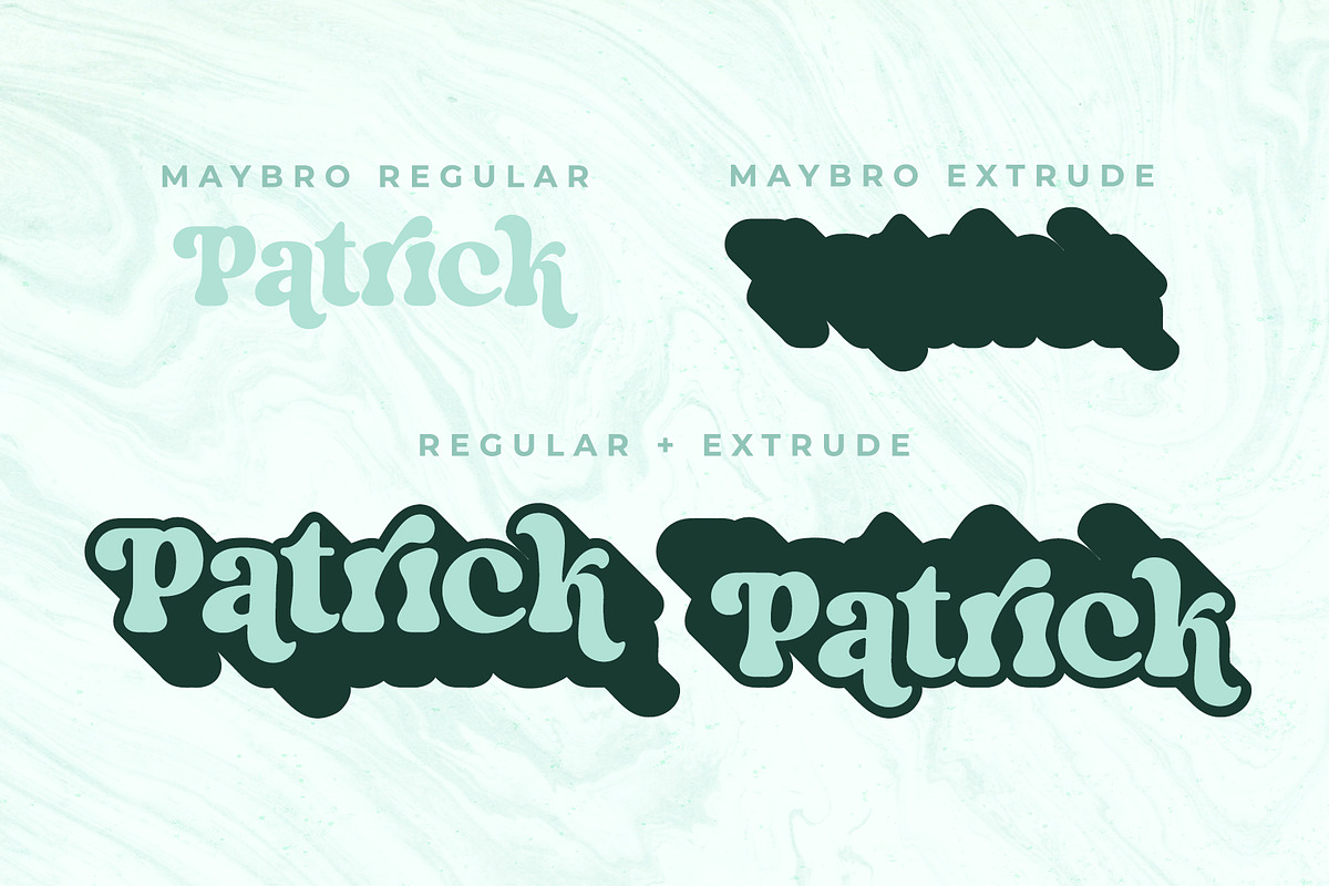 Maybro - Vintage Retro Serif Font, a Serif Font by Airotype (Photo 3 of 14)