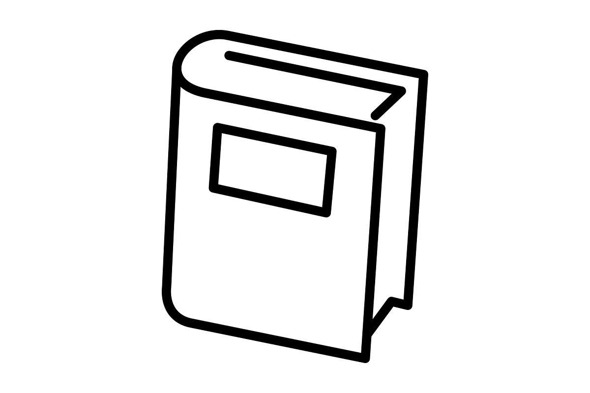 Book icon, an Outline Icon by Sumberpangan