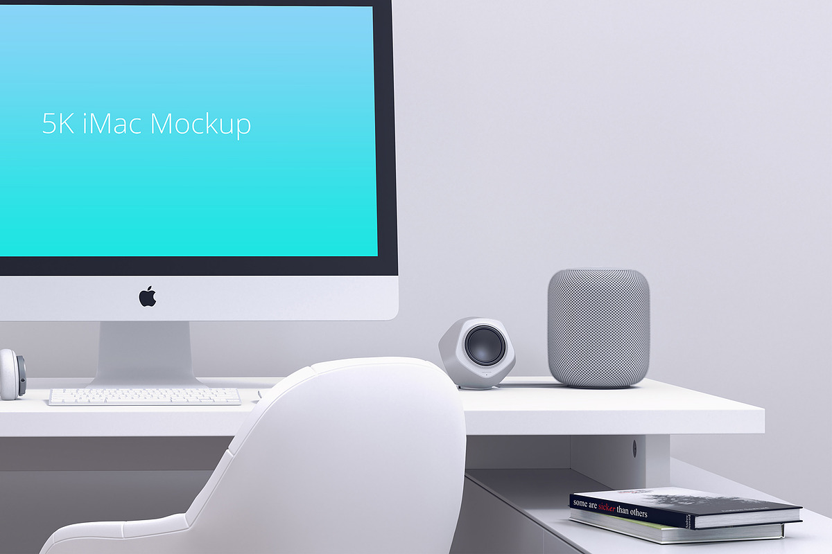 Minimal iMac Mockup, a Mac Mockup by Designrepos (Photo 3 of 3)