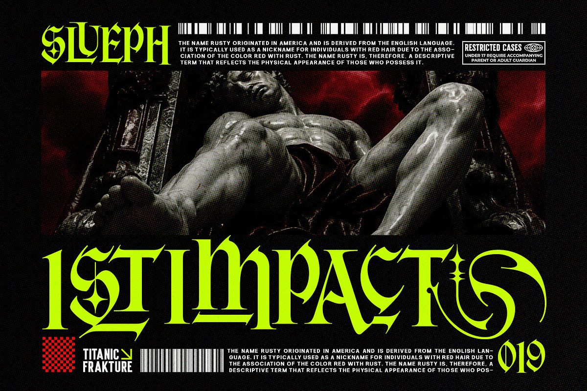 Titanic Fraktur Typeface, a Blackletter Font by alit design (Photo 19 of 20)