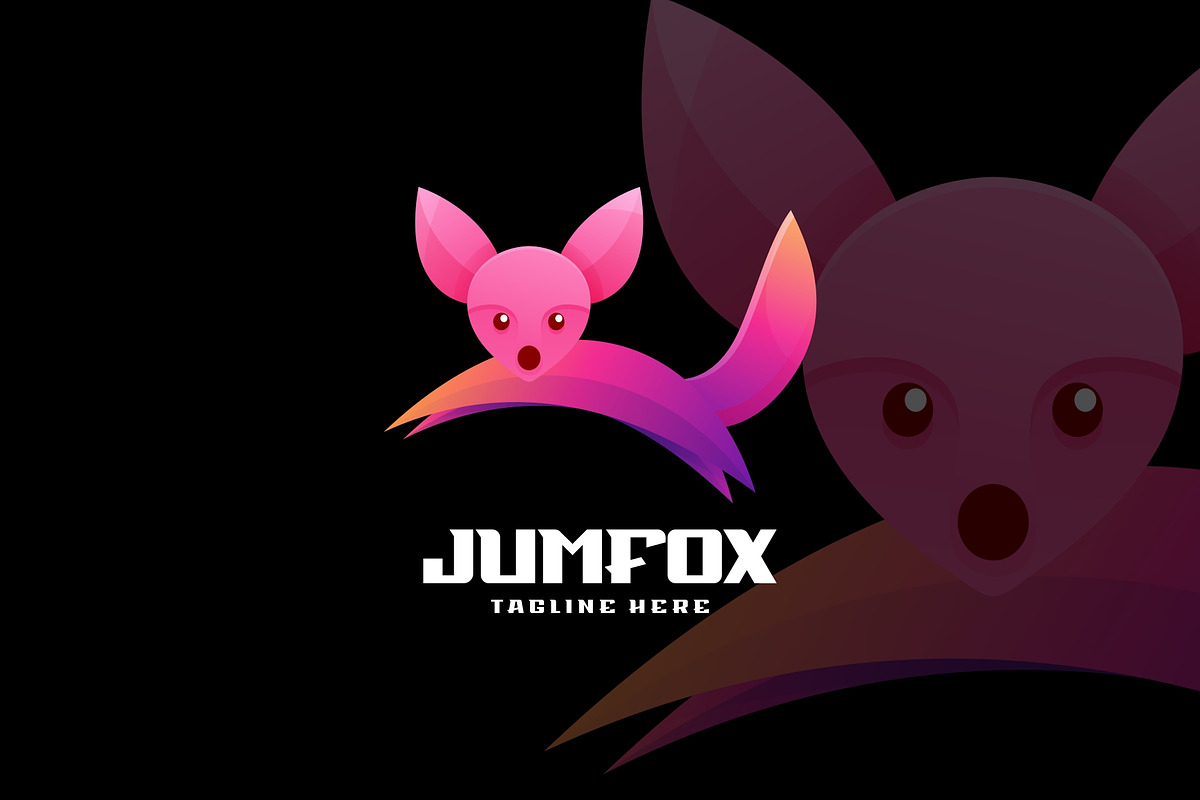 Jump Fox Gradient Colorful Style., a Branding & Logo Template by ModalTampang