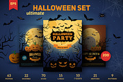 Halloween Ultimate Pack, a Decorative Illustration by Chuhastock (Thumbnail 1 of 22)
