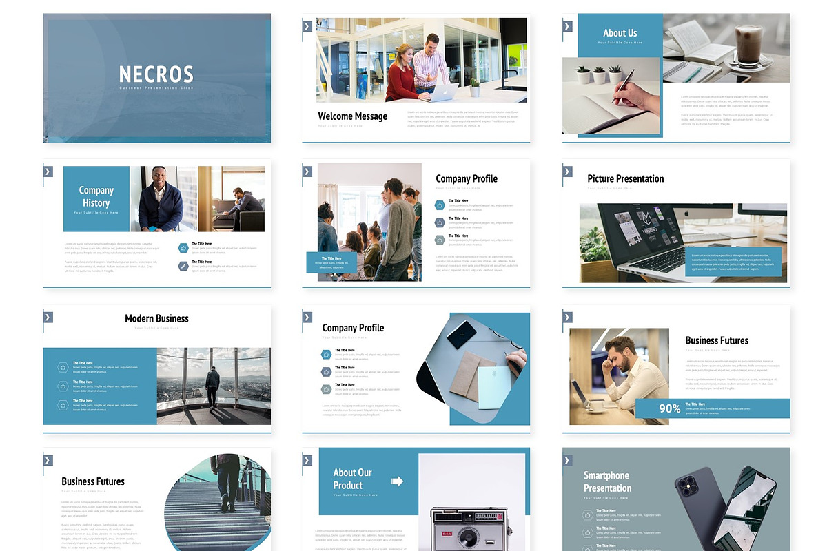 Necros - Keynote Template, a Presentation Template by AQR Studio