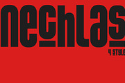 Nechlas Font, a Sans Serif Font by Glyphminds Studios (Thumbnail 1 of 9)