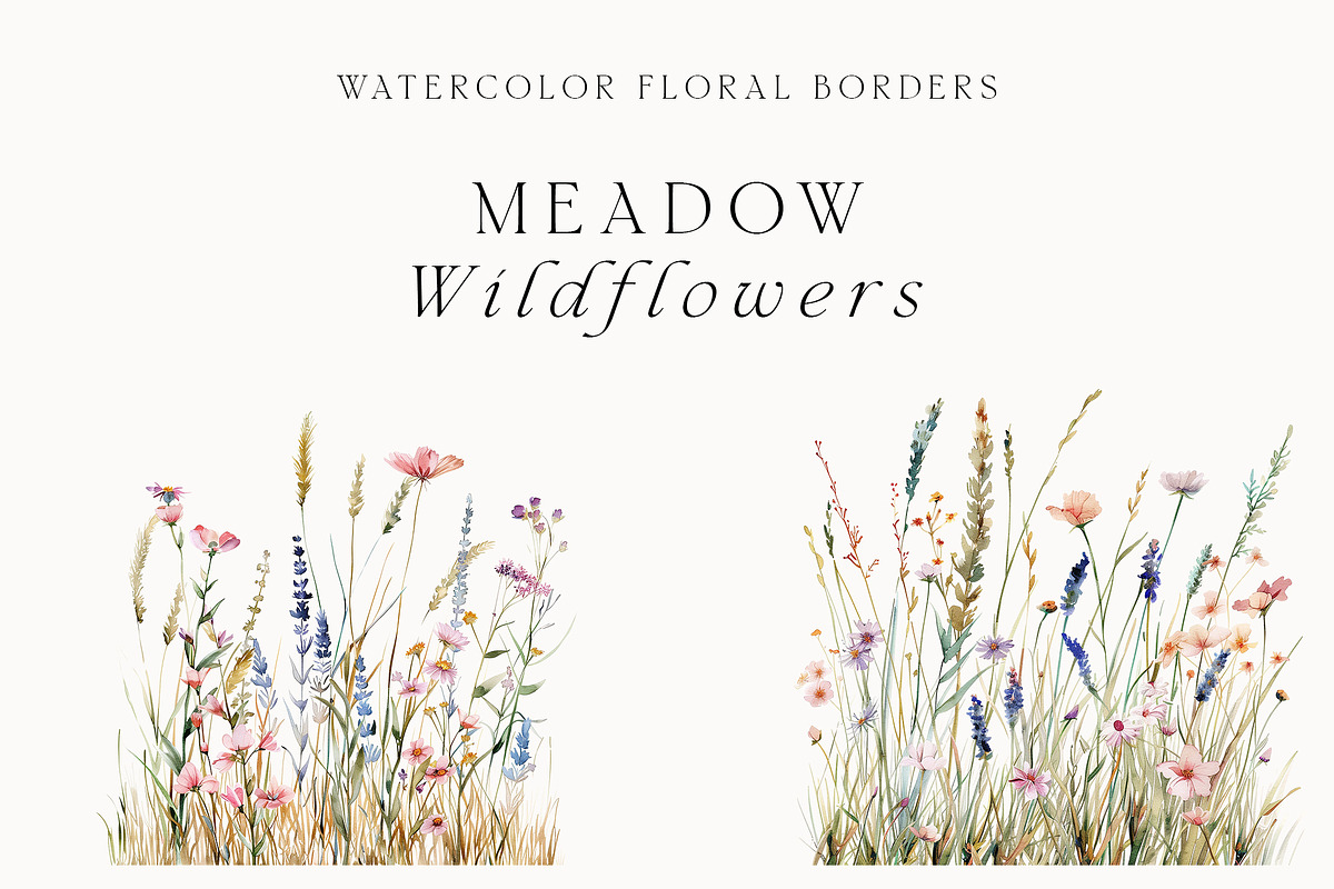 Waterolor Floral Borders Bundle, a Decorative Illustration by Lana Elanor (Photo 97 of 97)