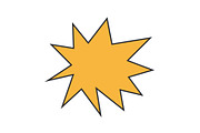 Irregular star shape icons, an Object Graphic by Elena Pimukova (Thumbnail 10 of 16)
