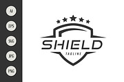 Shield Logo Design with Stars, a Branding & Logo Template by Saba Vector (Thumbnail 2 of 3)