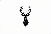 Majestic Deer Silhouette Bundle, an Illustration by jahid234 (Thumbnail 7 of 7)