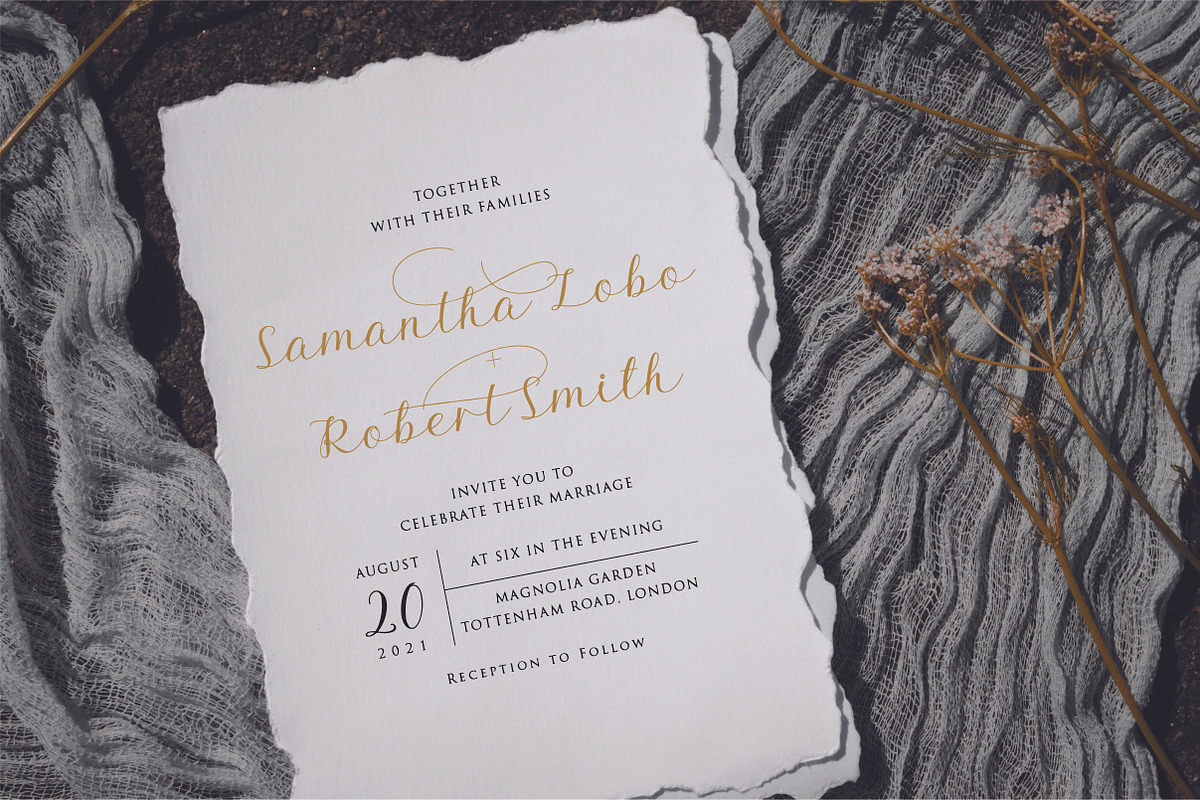 Aesthetics Luxury Script Font, a Script Font by theinkaffair (Photo 7 of 11)
