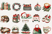 Cozy Christmas Planner Clipart, an Illustration by NadiaTheronArt (Thumbnail 2 of 5)