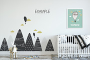 KIDS WALL & FRAMES Mockup Bundle - 4, a Product Mockup by Yuri-U (Thumbnail 33 of 38)