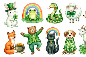 Lucky Animal Clipart Bundle