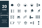 Blockchain Filled Icon Set, an Object Graphic by Aimagenarium@gmail.com (Thumbnail 1 of 3)