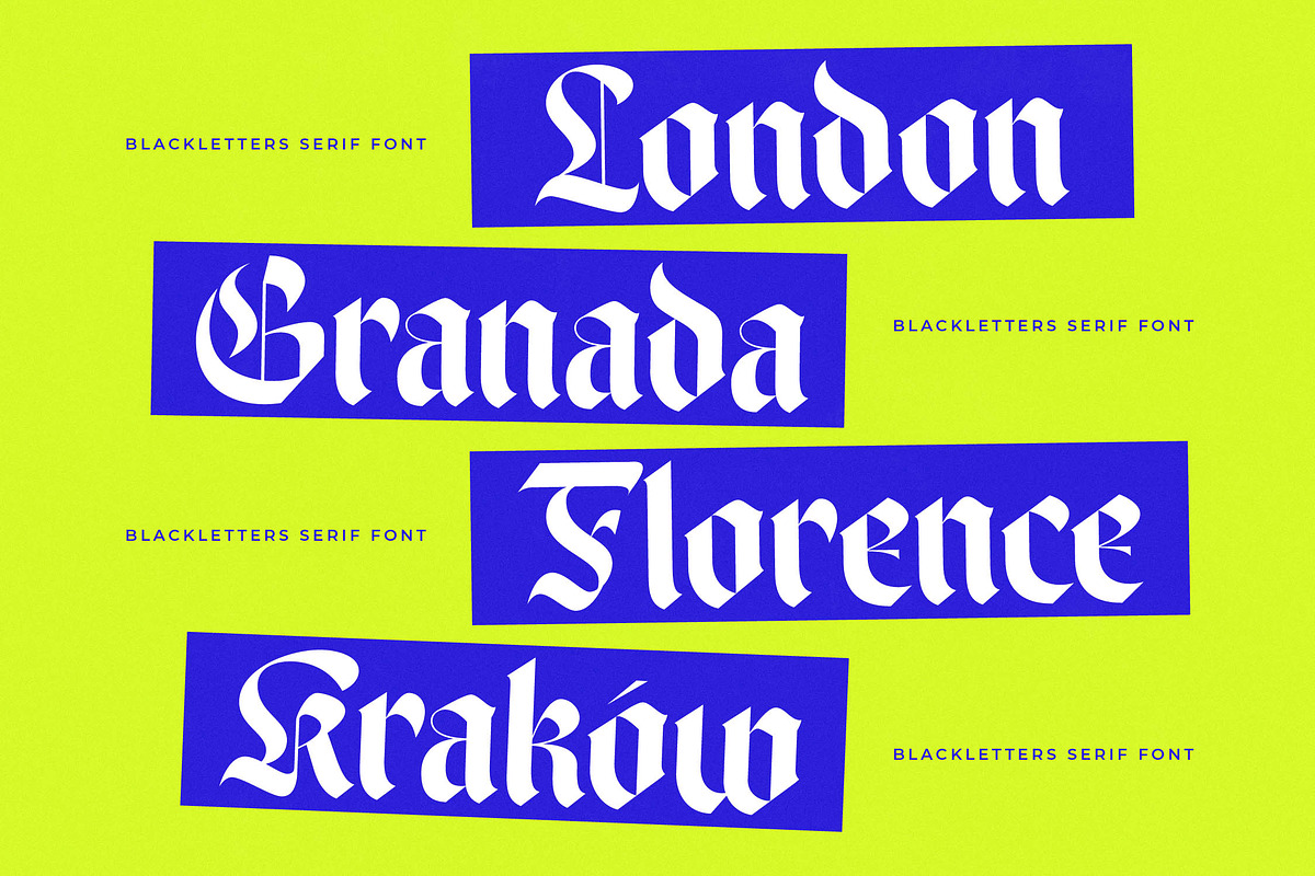 Wilfred Knights Modern Blackletter, a Blackletter Font by timelesstype.co (Photo 12 of 20)