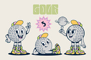 Sport Balls Retro Characters, a Sport Illustration by Alina Sh (Thumbnail 9 of 11)