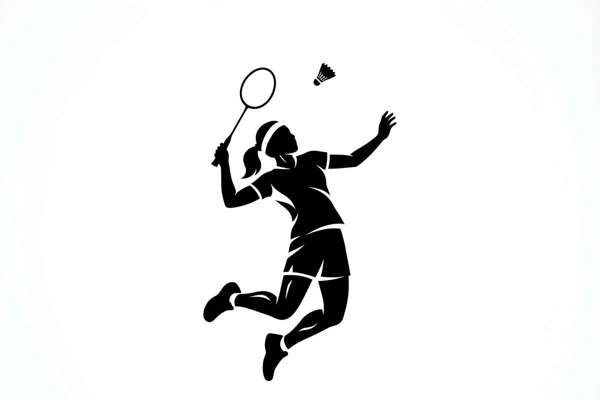 60 Badminton Player Smash Silhouette, a Person Illustration by Amazin_art (Photo 3 of 42)