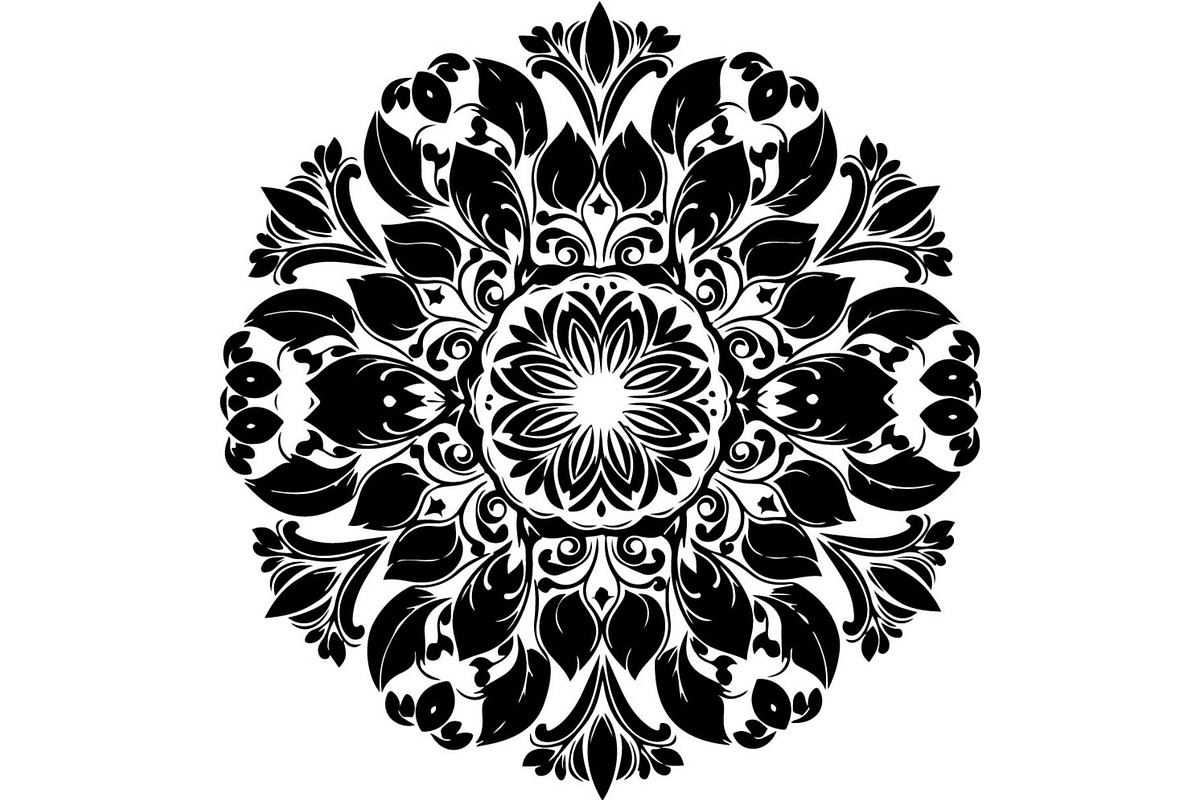 Ornamental Floral Mandala, an Object Graphic by Creativeshirt (Photo 6 of 14)