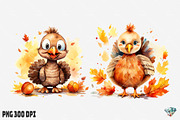 Autumn Turkey Watercolor, an Illustration by Gemstone (Thumbnail 9 of 12)