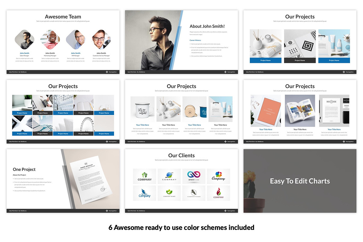 Best Sales Pitch Deck Google Slides, a Presentation Template by SlideBunny (Photo 8 of 21)