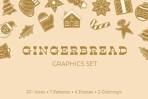 Gingerbread Graphics Set