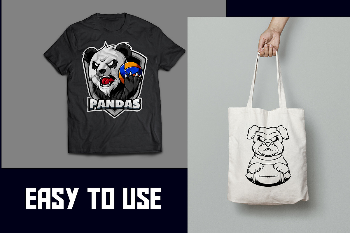 50 Animals Sport Mascot Team Badge, a Branding & Logo Template by Becris (Photo 3 of 7)