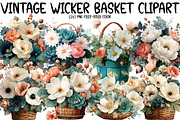 vintage wicker basket clipart, an Illustration by Designworld (Thumbnail 1 of 6)