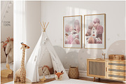 Kids Wall & Frame Mockup Bundle 7, a Print Template by Yuri-U (Thumbnail 9 of 22)