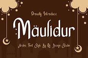 Maulidur - Arabic Font, a Handwritten Font by QR Design Studio (Thumbnail 1 of 6)