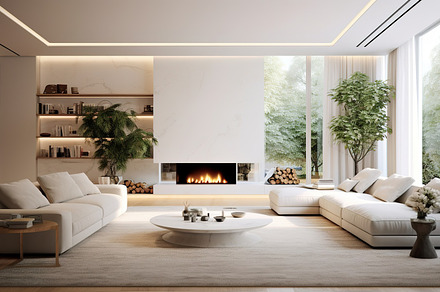 vintage sofa chairs in modern room preview 3