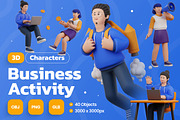 3D Business Activity Characters, a Characters & Person 3D Model by Rakata Studio (Thumbnail 1 of 4)