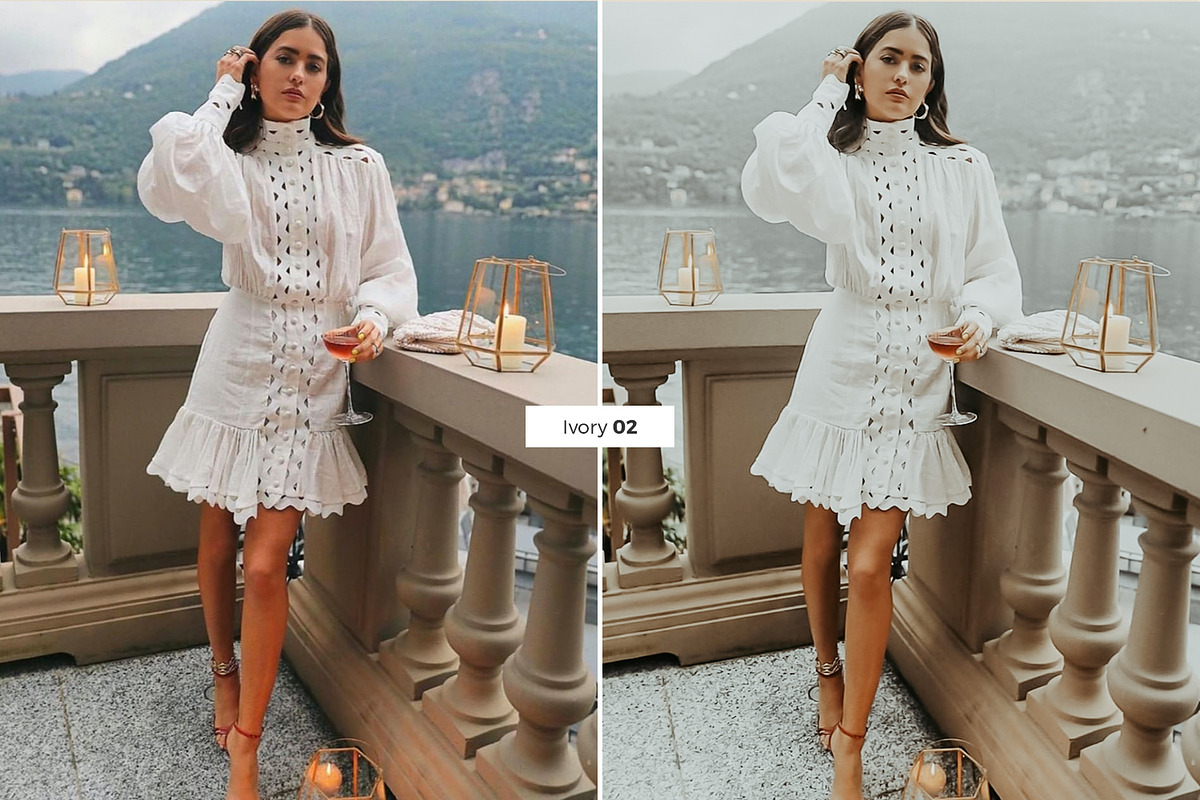 4 Lightroom Presets IVORY, an Action Add-On by Graace Studio (Photo 6 of 8)