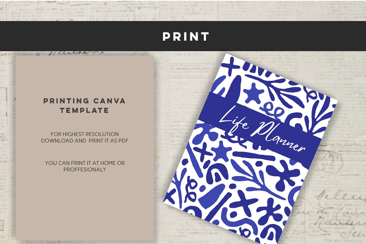 Printable Life Planner Template, a Stationery Template by Design House (Photo 8 of 9)