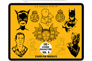Bundle 2 Classic Character-Stamp Set, a Brush Add-On by LA Studio Sthlm (Thumbnail 2 of 17)