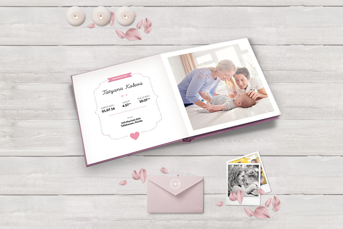 Baby Photo Album Template, a Templates & Theme by Radomir (Photo 2 of 7)
