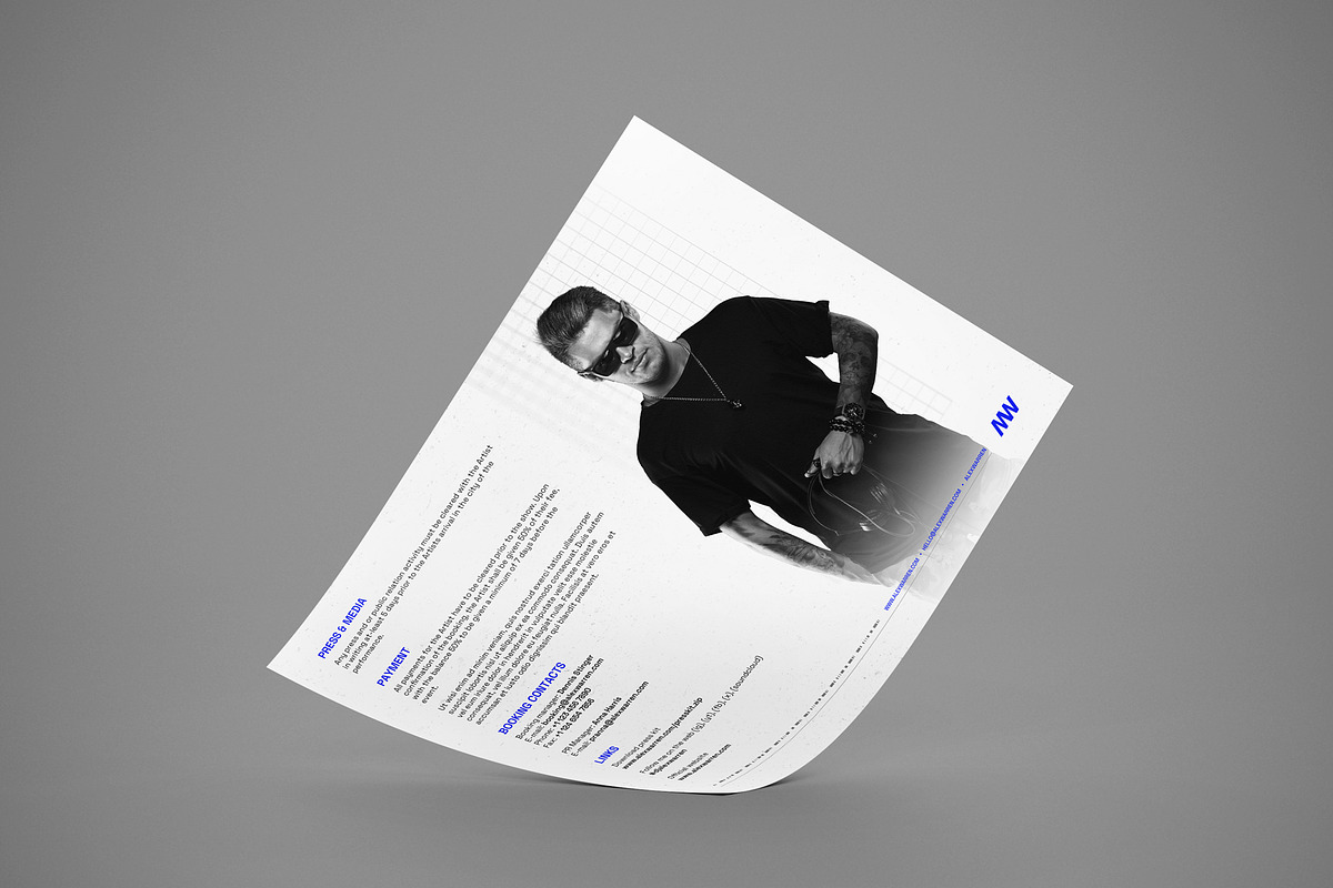 Club DJ Press Kit / EPK Template, a Resume Template by vinyljunkie (Photo 8 of 8)