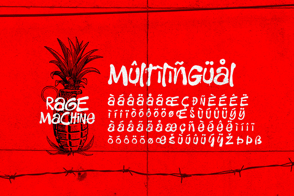 Rage Machine - Spray Paint Font, a Handwritten Font by ikiiko (Photo 7 of 7)