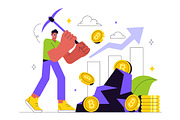 10 Bitcoin Mining Illustration, a Finance Illustration by denayunebgt (Thumbnail 4 of 4)