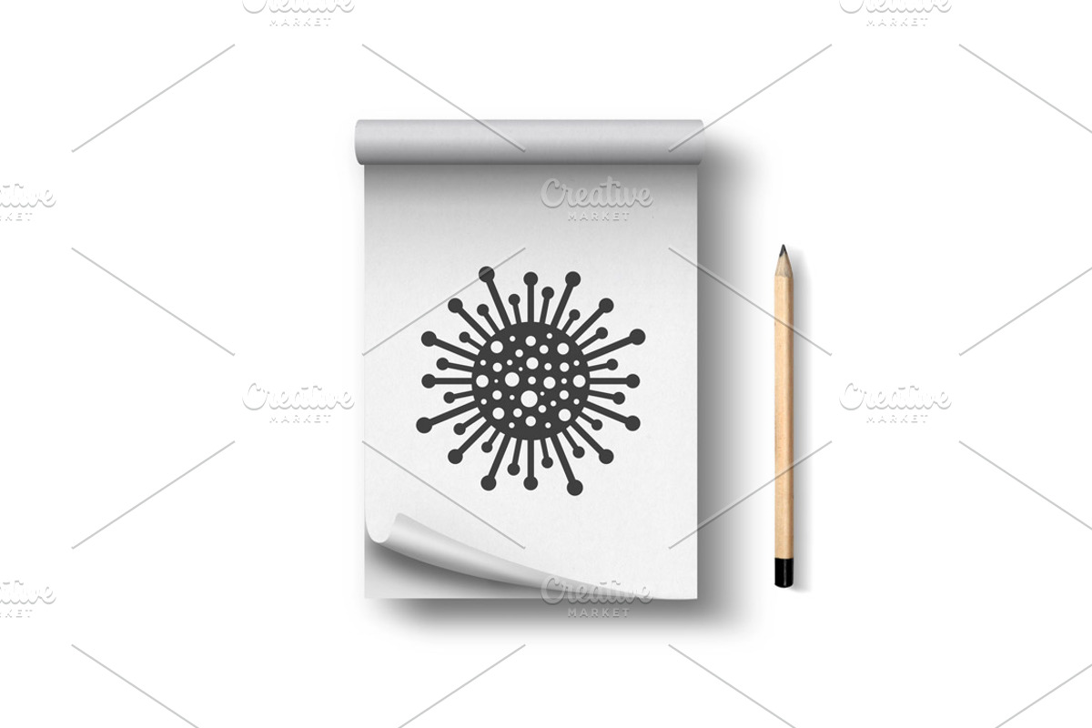 Vector virus icons elements, an Outline Icon by ExpressShop (Photo 3 of 5)