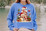 Crochet Snowman Family PNG, a Seasonal Illustration by Rose Art (Thumbnail 4 of 4)