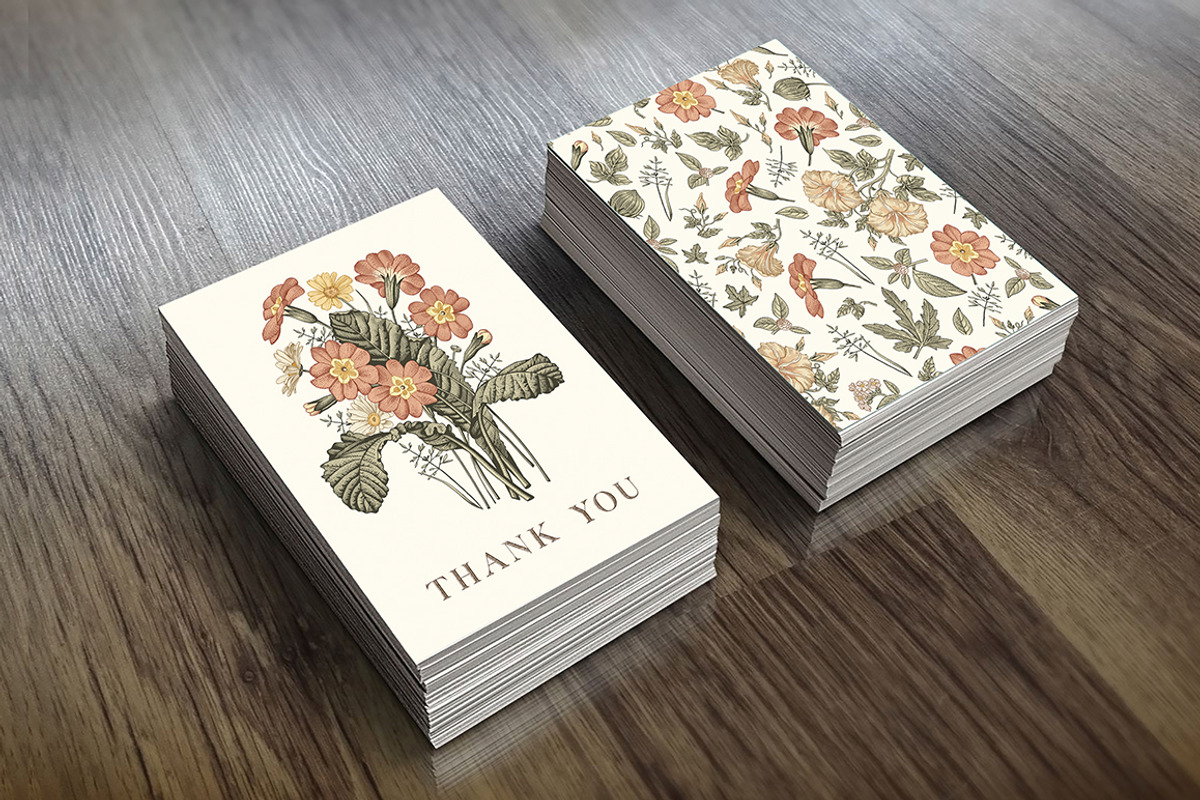3 Wedding Cards + Seamless Pattern, an Object Graphic by Vintage (Photo 9 of 14)