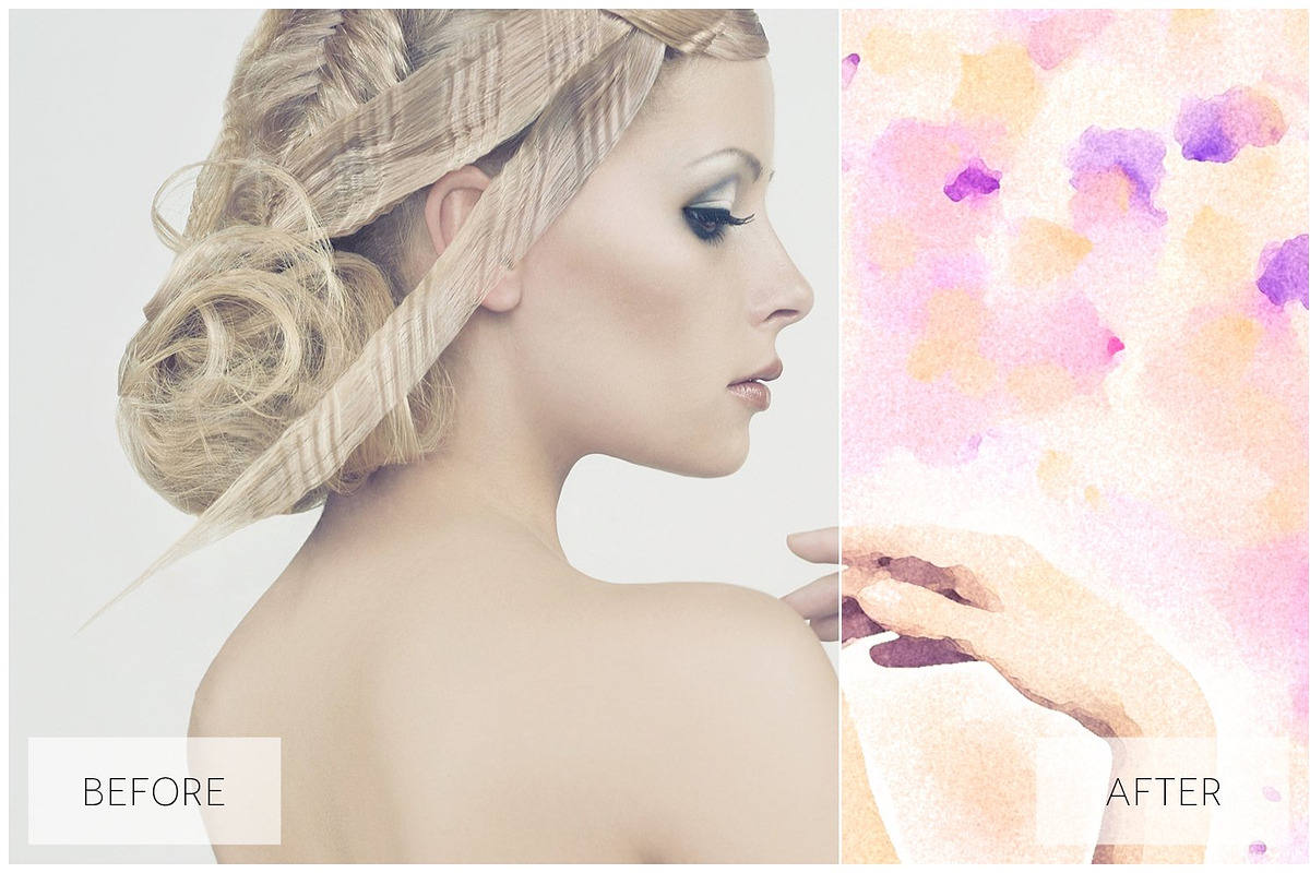 Lovely Watercolor Effect Actions, an Action Add-On by JasGraphicTools (Photo 7 of 36)