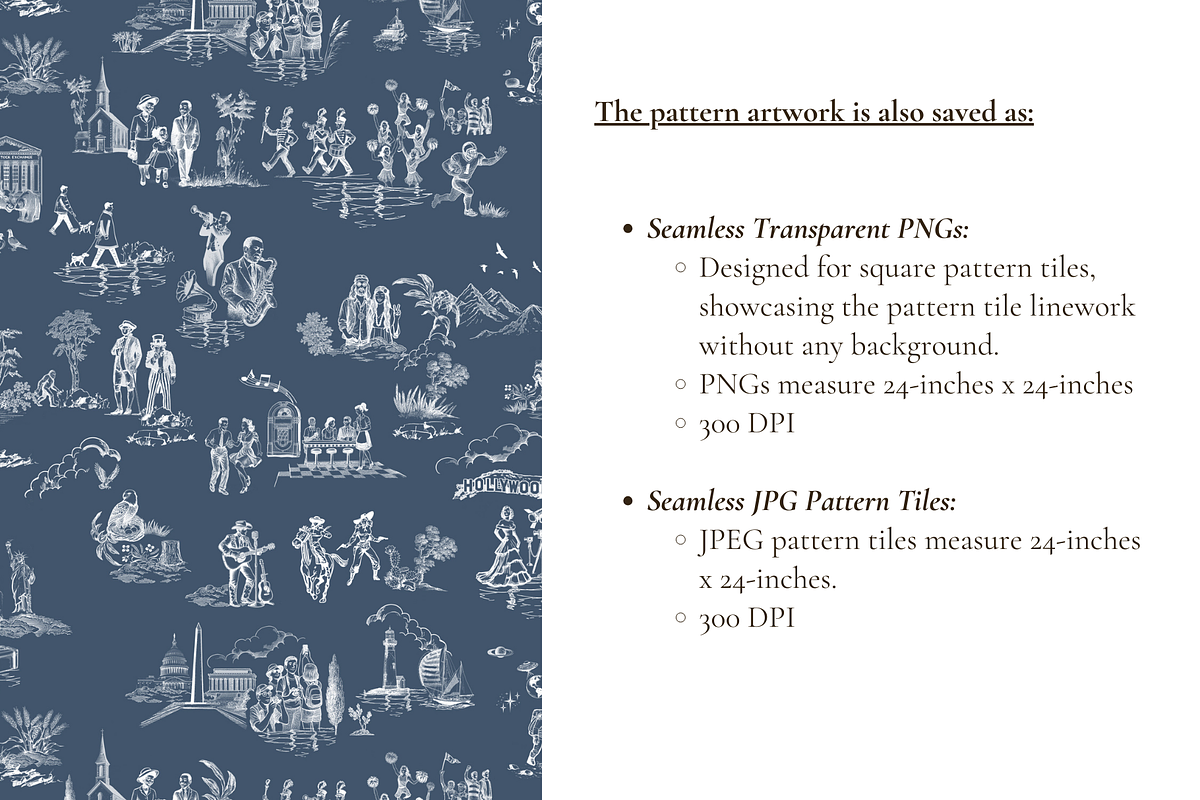 American Toile de Jouy Print, a Background Graphic by Hughes Studio (Photo 6 of 7)