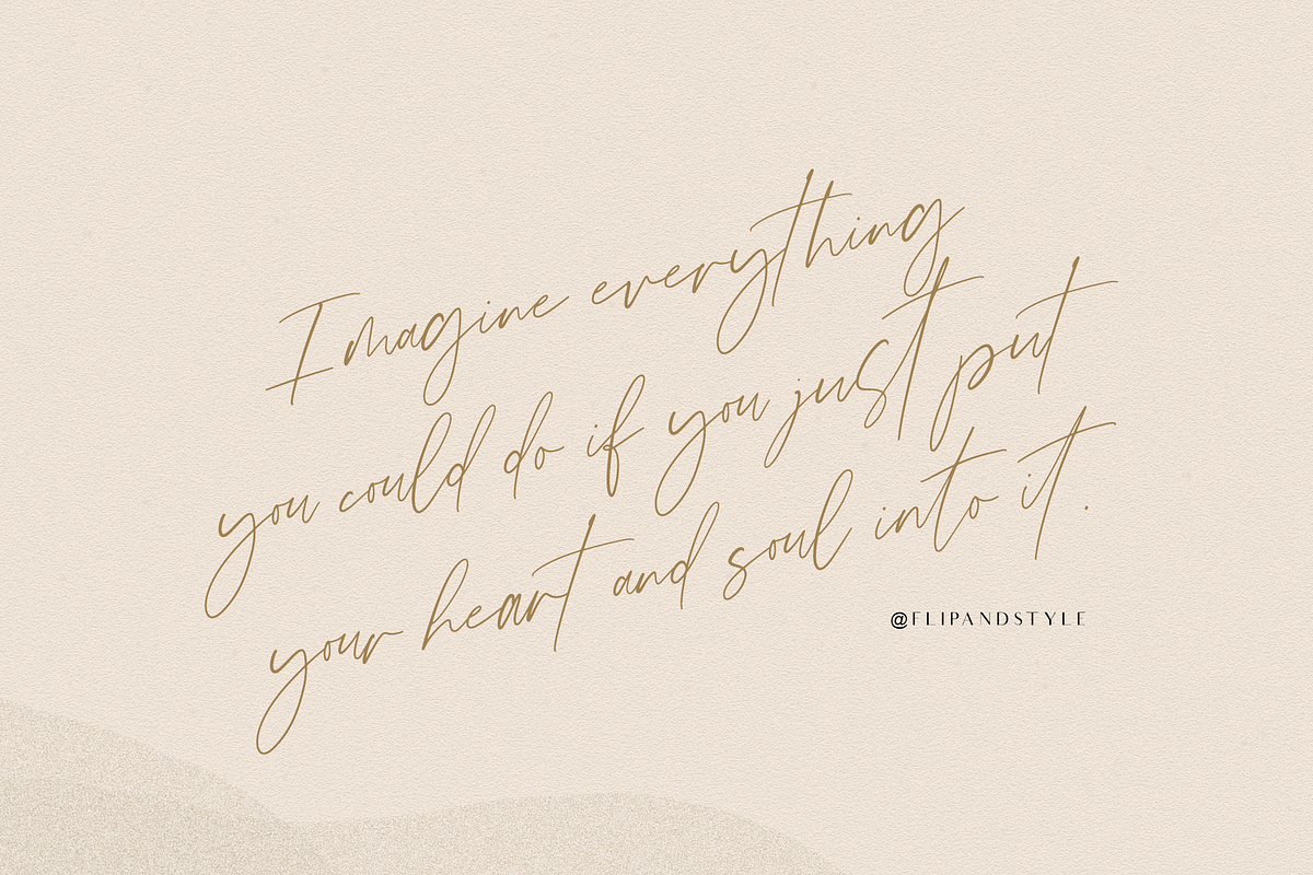 Magical Script Font preview 6
