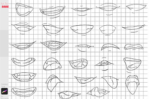 Procreate Anime Mouth Stamps Lips