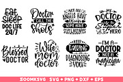 Doctor SVG bundle 40 Designs, an Illustration by ZoomkSVG (Thumbnail 4 of 7)