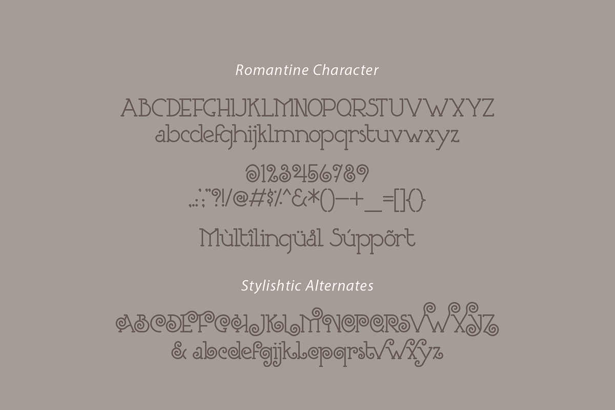 New Romantine ~ Romantic Font, a Font by Orenari (Photo 11 of 12)