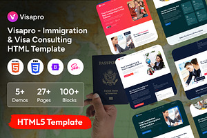 Visa Consulting HTML Template, a HTML Template by FleexStudio