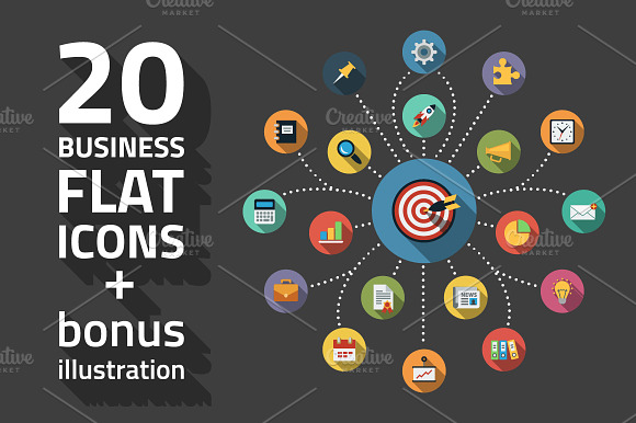 Business Flat Icons