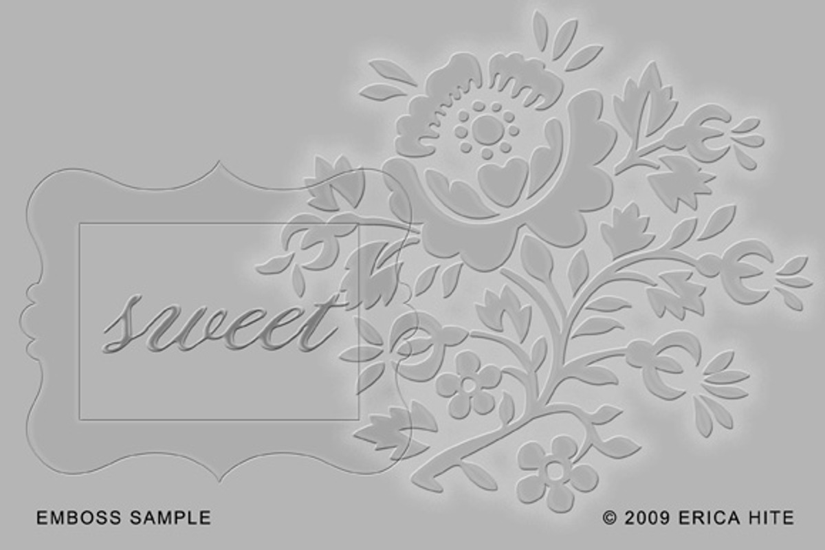 Emboss Style, a Layer Style Add-On by Erica Hite (Photo 2 of 3)
