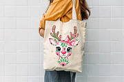 Coquette Floral Christmas Reindeer, an Illustration by Designworld (Thumbnail 4 of 5)